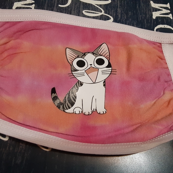 Accessories - Cute cat Tie Dye mask